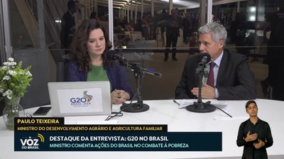 A Voz do Brasil - 18/11/2024 - Entrevista com ministro Paulo Teixeira e notas sobre o G20