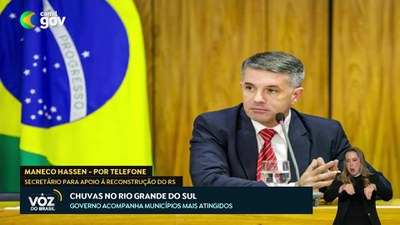 Secretário da Recosntrução do RS, Maneco Hassen, fala sobre reação às chuvas no estado