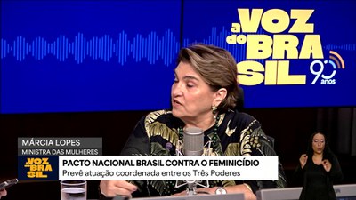 Ministra das Mulheres, Márcia Lopes, detalha Pacto Nacional Brasil contra o Feminicídio
