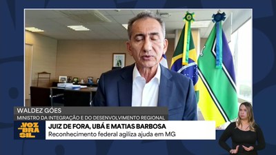Ministro da Integração, Waldez Góes, fala sobre socorro a cidades da Zona da Mata (MG)