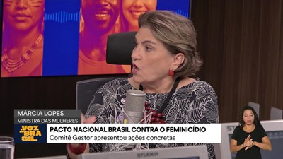 Ministra das Mulheres, Márcia Lopes, fala sobre a Agenda Nacional do Março das Mulheres - Todos Juntos por Todas