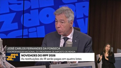 Coordenador Nacional do Programa Imposto de Renda, José Carlos Fernandes da Fonseca, fala sobre novidades da declaração de 2026