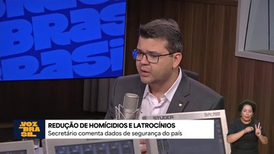 O secretário Nacional de Segurança Pública, Chico Lucas, comenta queda do número de homicídios em 2026
