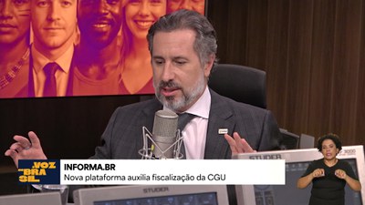 Ministro da Controladoria-Geral da União (CGU), Vinícius Carvalho, fala sobre a plataforma Informa.BR