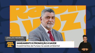 Presidente da Funasa, Lenildo Morais, fala sobre a campanha Funasa Presente no Rio Doce, que consiste no  monitoramento da qualidade da água em cidades atingidas pelo desastre de Mariana (MG)