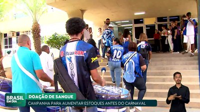 Brasil em Dia – 07/02/24 - Hemocentros fazem campanha para aumentar estoque de sangue