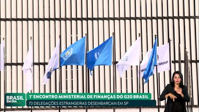 Brasil em Dia – 26/02/24 – G20: 73 delegações estrangeiras  desembarcam em São Paulo