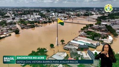 Brasil em Dia - 05/03/24 - Defesa Civil vistoria bairros do Acre para avaliar riscos