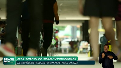 Brasil em Dia – 07/03/24 – Doenças do trabalho: 2,5 milhões de pessoas foram afastadas em 2023