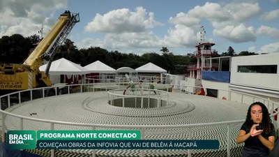 Brasil em Dia – 11/03/24 – Começam as obras da Infovia que vai de Belém à Macapá