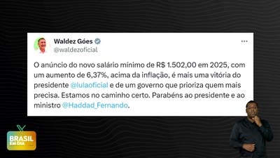 Brasil em Dia – 16/04/24 – Giro pelas redes sociais do Governo Federal