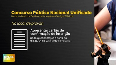 Brasil em Dia - 18/04/24 - Confiras dicas para o dia das provas do Concurso Nacional Unificado