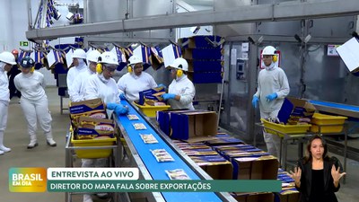 Brasil em Dia – 18/04/24 – Entrevista ao vivo: diretor do Mapa fala sobre exportações