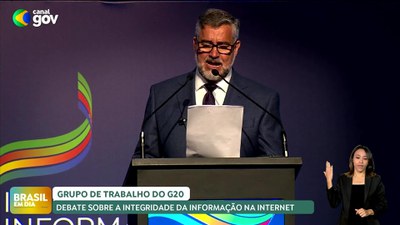 Brasil em Dia – 02/05/24 – Ministro Paulo Pimenta debate integridade da informação na internet em grupo do G20