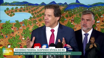 Brasil em Dia - 14/05/24 - Governo Federal suspende dívida do RS por três anos e juros não serão cobrados