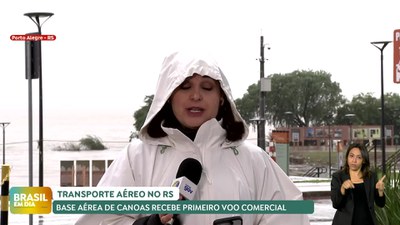 Brasil em Dia – 27/05/24 – Base aérea de Canoas (RS) recebe primeiros voos comerciais