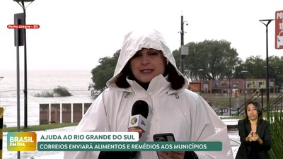 Brasil em Dia – 27/05/24 – Correios prioriza distribuição de remédios e alimentos aos municípios do RS