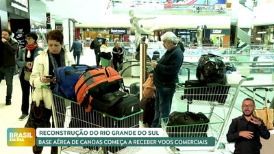 Brasil em Dia – 28/05/24 – Base Aérea de Canoas (RS) já recebe voos comerciais