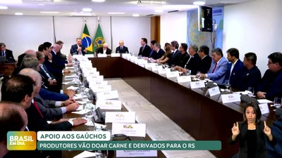 Brasil em Dia – 28/05/24 – Governo Federal organiza doação de 2 milhões de quilos de carne para famílias do RS