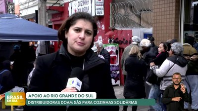 Brasil em Dia - 29/05/24 - Distribuidoras doam gás para cozinhas solidárias no Rio Grande do Sul