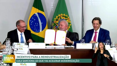 Brasil em Dia - 29/05/24 - Incentivo para reindustrialização: Lula sanciona lei que vai acelerar modernização