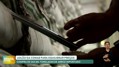 Brasil em Dia – 07/06/24 – Leilão da Conab compra 263 mil toneladas de arroz importado