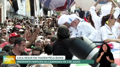 Brasil em Dia – 02/07/24 – Em Salvador, Lula participa da Caminha do 2 de julho