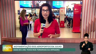 Brasil em Dia / 08/07/24 – Aeroportos da Infraero esperam 700 mil passageiros nas férias de julho