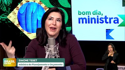 Brasil em Dia - 18/07/24 - Ministra Simone Tebet fala sobre as Rotas de Integração Sul-Americanas no Bom Dia, Ministra