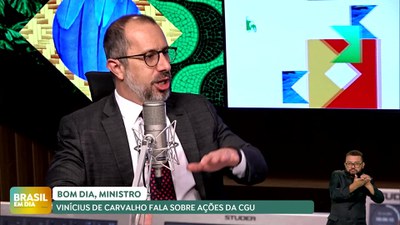 Brasil em Dia - 25/07/24 - Vinícius de Carvalho fala sobre fala sobre ações da CGU no Bom Dia, Ministro