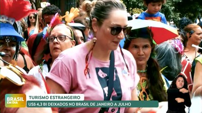 Brasil em Dia – 28/08/24 – Turistas estrangeiros deixam US$ 4,3 bi no Brasil nos primeiros sete meses do ano