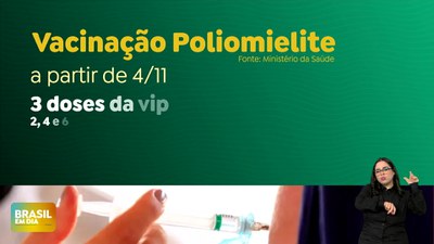 Brasil em Dia – 24/09/24 – Vacina oral da poliomielite será substituída por dose injetável