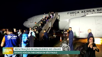 Brasil em Dia – 25/10/24 – Com 239 passageiros, oitavo voo com resgatados do Líbano chega a SP