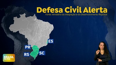 Brasil em Dia – 21/11/24 – Defesa Civil alerta envia mensagens no celular para população do Sul e Sudeste