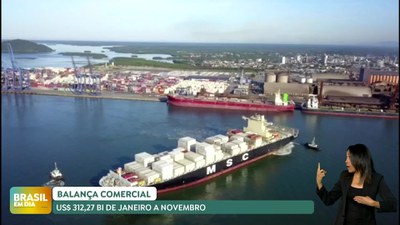 Brasil em Dia – 06/12/24 – Balança Comercial soma US$ 312 bi de janeiro a dezembro