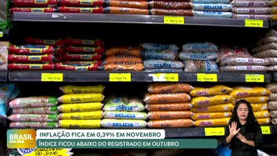 Brasil em Dia - 11/12/24 - Inflação fica em 0,39% em novembro. Índice ficou abaixo do registrado em outubro