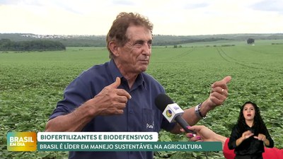 Brasil em Dia - 12/11/24 - Biofertilizantes e biodefensivos: Brasil é líder em manejo sustentável na agricultura