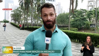 Brasil em Dia - 28/4/2025 - Prorrogado prazo para solicitar isenção da taxa o Enem deste ano