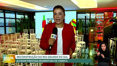 Brasil em Dia - 9/5/2025 - Presidente em exercício acompanha reabertura de fábrica após enchentes do RS