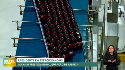 Brasil em Dia - 12/5/2025 - Presidente em exercício prestigia reinauguração de fábrica no RS