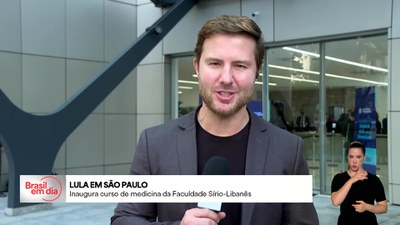 Brasil em Dia - 22/5/2025 - Presidente Lula lança cursos da Faculdade de Ciências da Saúde Sírio-Libanês, em SP