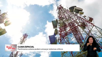 Brasil em Dia - 23/5/2025 - Fenômenos solares podem ameaçar sistemas de comunicação, satélites e redes elétricas