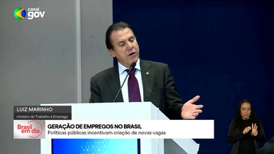 Brasil em Dia - 30/5/2025 - Ministro afirma que políticas públicas incentivam criação de novas vagas