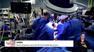 Brasil em Dia - 5/6/2025 - Brasil bate recorde e ultrapassa marca de 30 mil transplantes pelo SUS em 2024