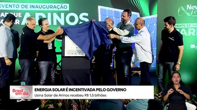 Brasil em Dia - 5/6/2025 - Presidente em exercício, Geraldo Alckmin, participa da inauguração de usina solar em Minas Gerais