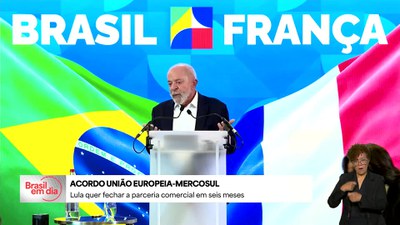 Brasil em Dia - 9/6/2025 - Lula quer fechar acordo Mercosul-União Europeia em seis meses
