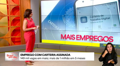 Brasil supera a marca de 1 milhão de empregos formais em 5 meses