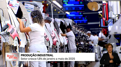 Produção da indústria registra crescimento de 1,8% entre janeiro e maio