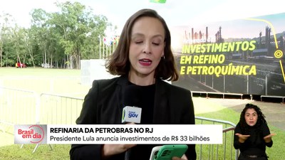 Presidente Lula anuncia investimentos de R$ 33 bilhões em refinaria da Petrobras no RJ