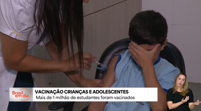 Saúde na Escola: mais de 1 milhão de estudantes foram vacinados